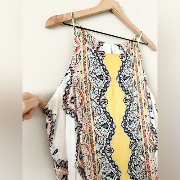 Verse High Neck Tank in Multi Paisley Print - Size M - Picture 2 of 6